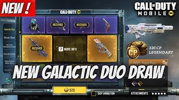 New Galactic Duo Draw in call of duty mobile | 320 CP legendary gun