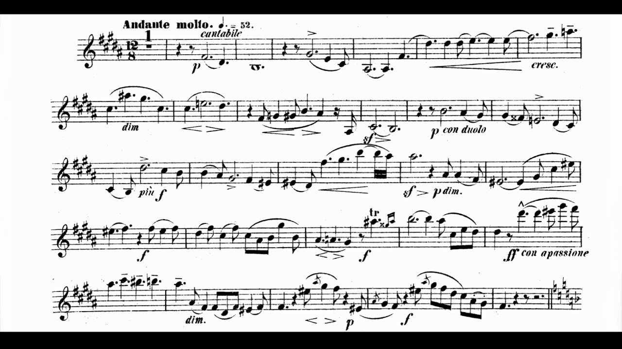 Josef Rheinberger - Violin Sonata #2 in E Minor, Op. 105, Movements 2 & 3