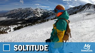 Mammoth Snowboarding Cloud Nine Express to Solitude to High five Express Intermediate Runs