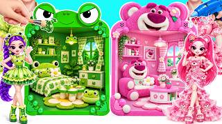 DIY Dollhouse Challenge | We Build Amazing Doll House Pink Vs Green ✨ DIY Makeover by DaDaDo screenshot 4