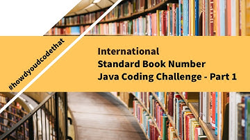 ISBN Java Coding Challenge Part 1 of 2 | Edabit | How