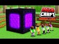 WE MADE A NETHER CUBE PORTAL! (Minecraft PalsCraft 3)