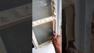 colocando vidro comum na massa