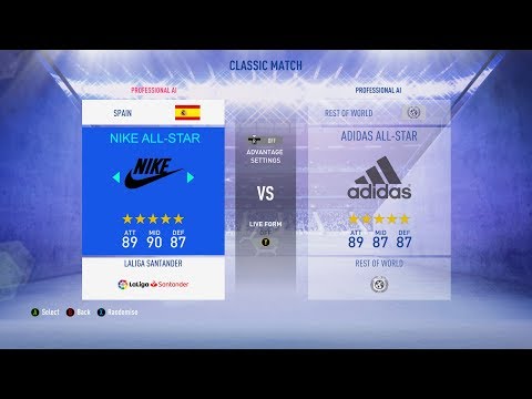 FIFA 19 - ADIDAS ALL-STAR VS NIKE ALL-STAR: Fifa19