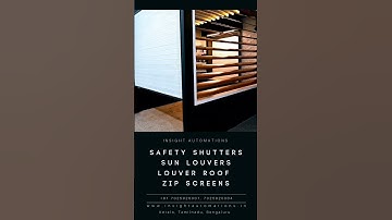 Safety Shutters, Sun Louvers, Louver Roof | Kerala #insightautomations #rollingshutter #sunlouver