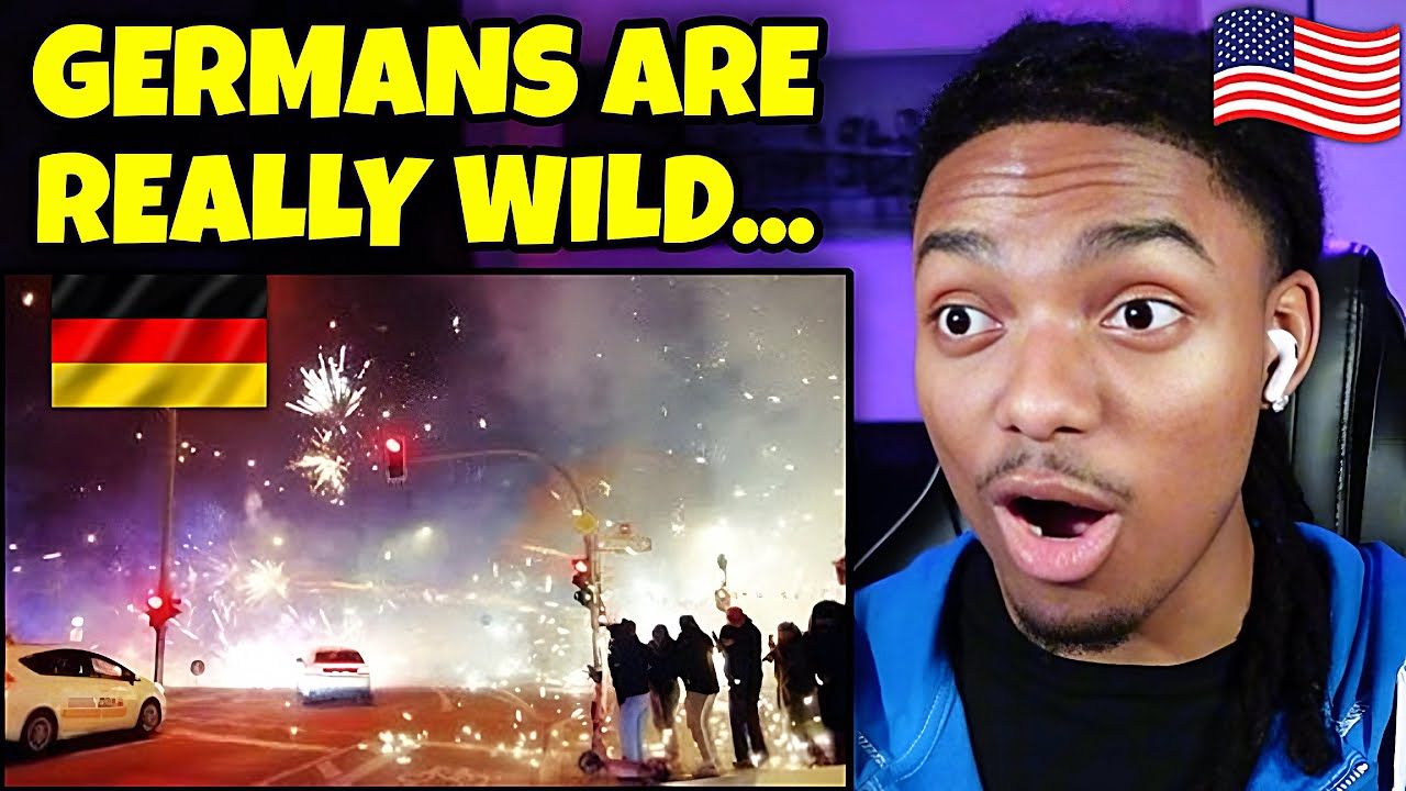 AMERICAN REACTS to INSANE GERMAN FIREWORKS