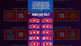 🔥 Premier League 2026/27 Opening Weekend Fixtures Revealed | Biggest Matches & Predictions ⚽🏆