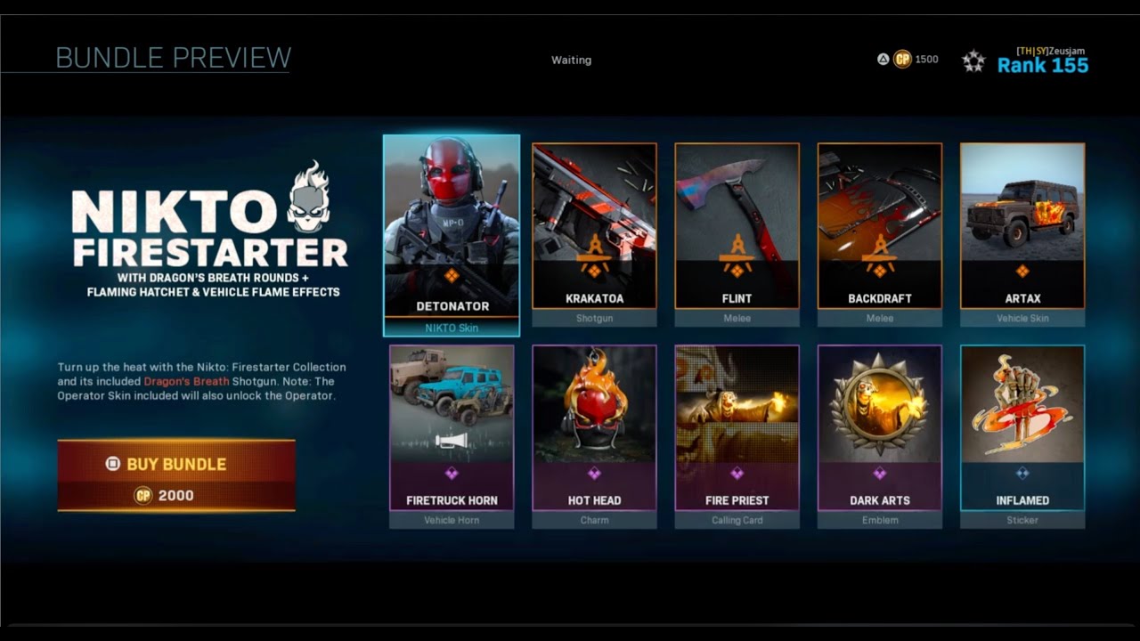 Nikto Firestarter Bundle not worth your COD point