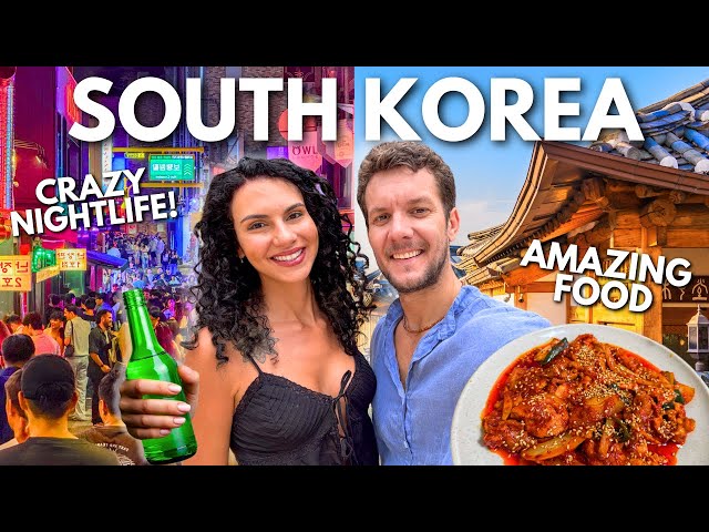 Travel vlog - OUR FIRST TIME IN SOUTH KOREA! 🇰🇷 Seoul Shocked Us