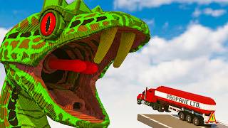 Cars vs LEGO SNAKE | Teardown