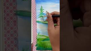 Easiest Watercolour Painting 😱 #shivangisah #art #youtubeshorts #youtubepartner #painting #shorts