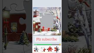 Beautiful winter scene//jigsaw puzzles craft 🧩//Amazing puzzles Art 🧩//puzzles collection 🧩//