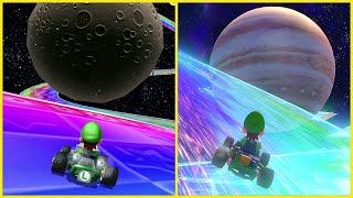 Rainbow Road - 3DS VS Switch | Mario Kart 8 Deluxe - Booster Course Pass