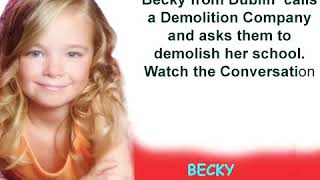 Becky from Dublin - Comedy Call to demolition Company - Very Funny and cute Comedy