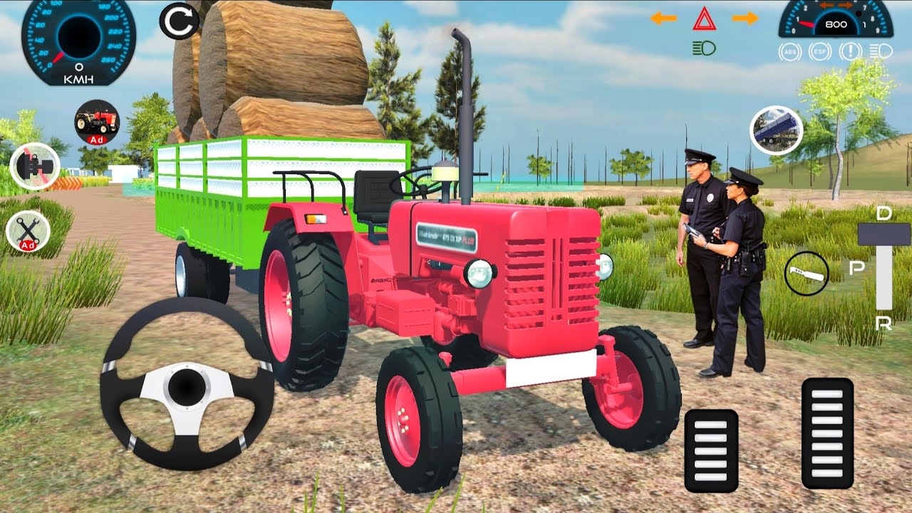 Modern Farming Tractor Driving Games 2026 - Mahindra 4x4 Cargo Tractor Driving - Android GamePlay