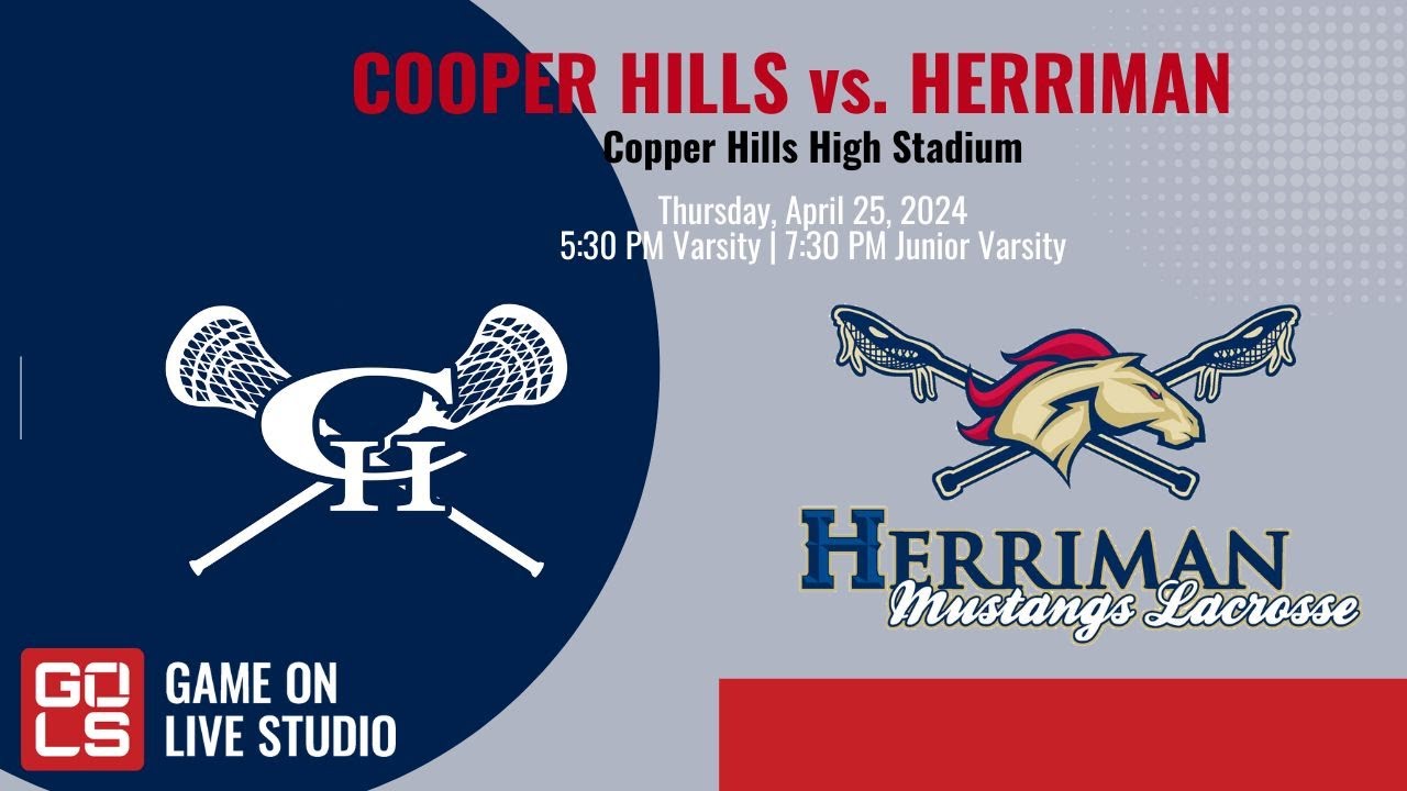 HERRIMAN vs COPPER HILLS at COPPER HILLS MEN'S LACROSSE APRIL 25