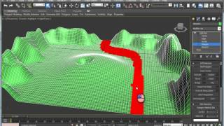 Creating a simple terrain in Autodesk 3ds max using poly modeling