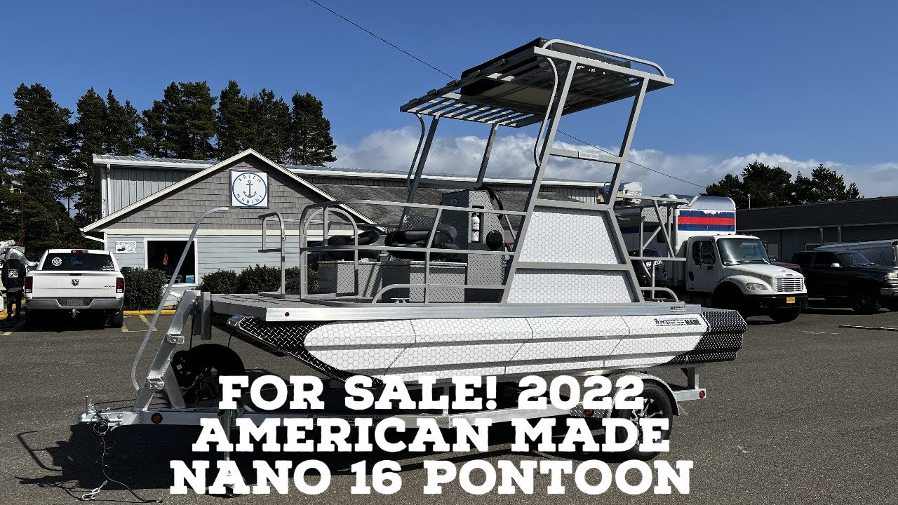 (SOLD) 2022 American Made Nano 16 Pontoon Boat