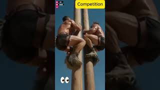 Extreme speed duel on towering poles — only the fastest survives! 🏔️🔥 | Competition | #kobirtouch