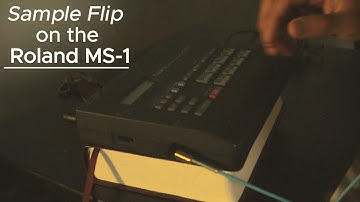 Making a beat on the Roland MS-1 in real time