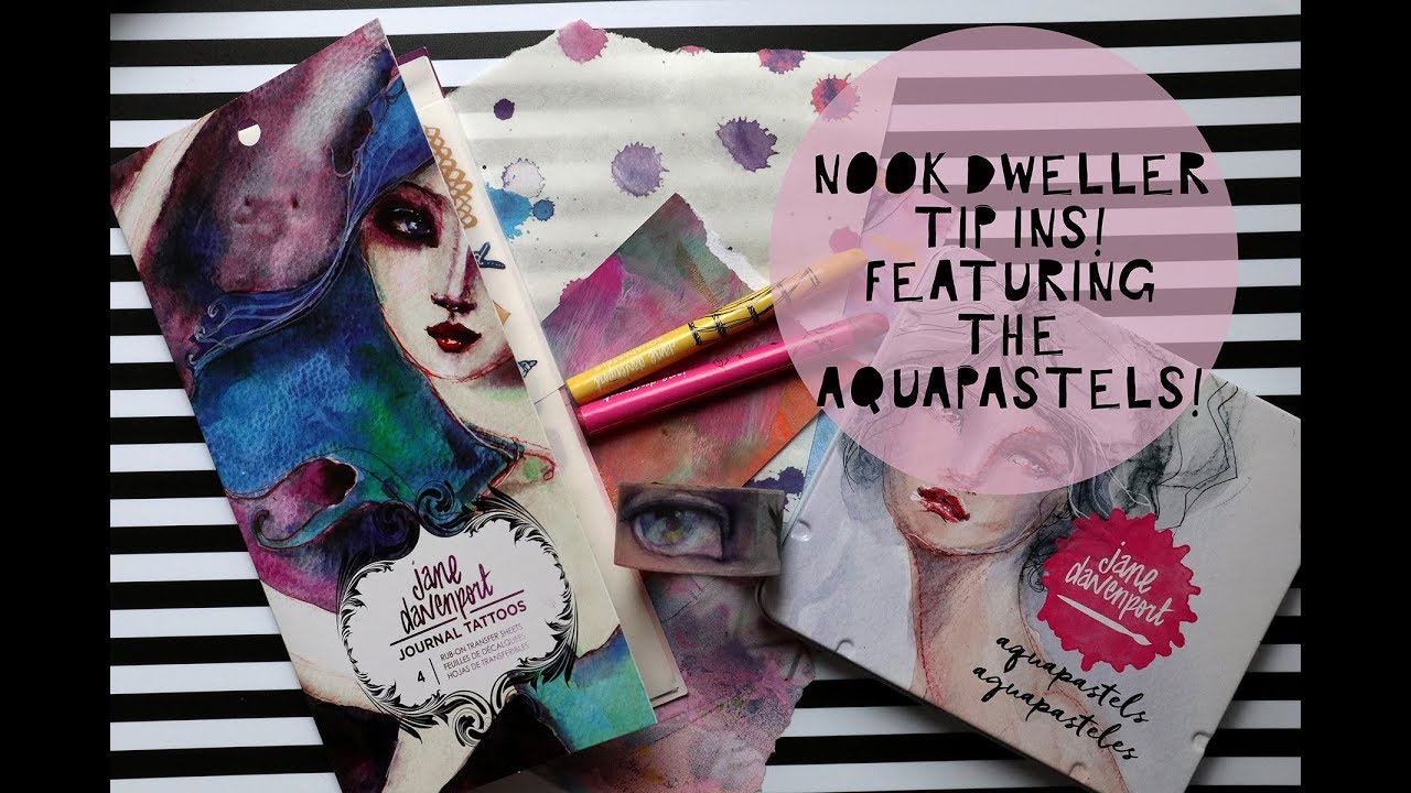 Journal Tip-ins With Jane Davenport Aqua Pastels!