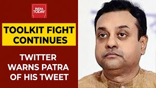 BJP-Congress Toolkit Fight | Sambit Patra's Toolkit Tweet Termed As Manipulative Media By Twitter