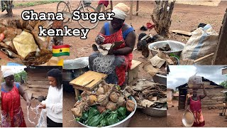 How to make Ghanaian SUGAR KENKEY & Fante Fante || Nsuatre/Sunyani west Africa