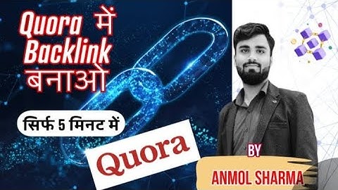 How to create backlink in quora | Quora me backlink kaise bnaye #quora #quoramarketing