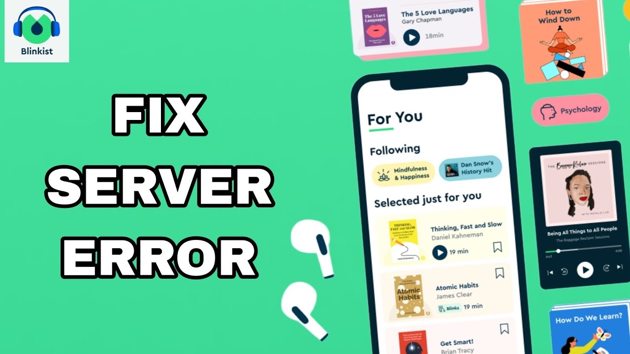 How To Fix And Solve Server Error On Blinkist App | Final Solution ...