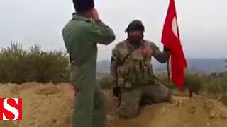 Racoya Türk Bayrağını Dikip Ezan Okudular