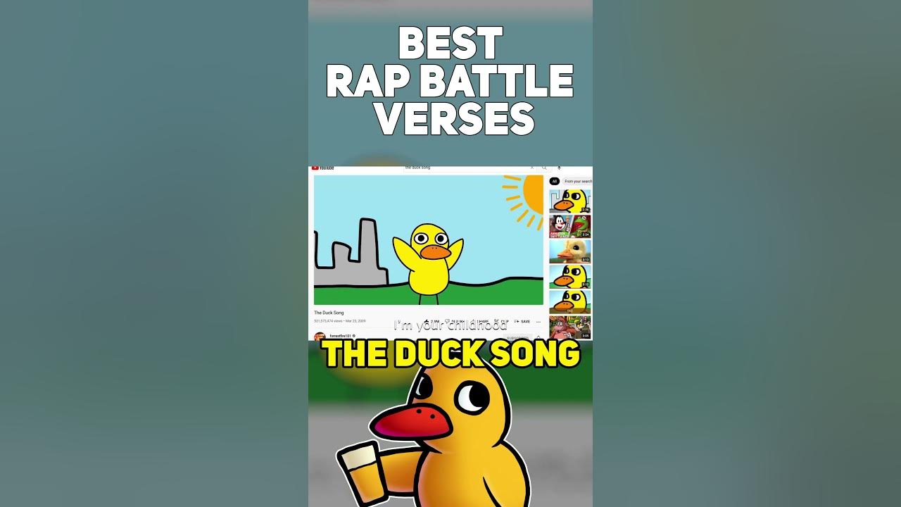 THE DUCK SONG! (PT. 2) (BEST RAP BATTLE VERSES) rapbattle ducksong rap animation YouTube