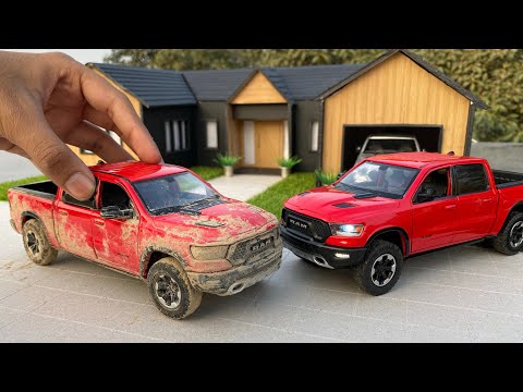 unboxing-of-mini-dodge-ram-1500-2019-diecast-model-|-off-roading-|-pickup-truck-|-by-dodge-apparel