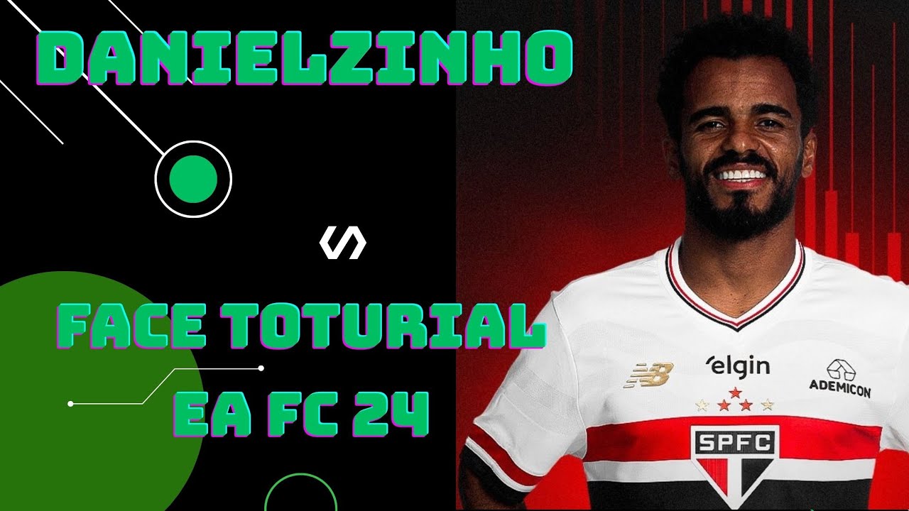 DANIELZINHO FACE TUTORIAL + STATUS EA FC 24