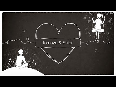 結婚式【糸】手書き風の運命の糸が紡ぐエンドロール