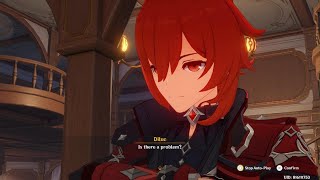 Diluc Becomes The Fatui Genshin Impact Cutscene