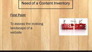 Analyzing a Content Inventory - learn Web Content