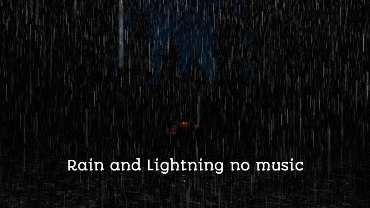 Heavy Rain in the Forest with Strong Thunder for Deep Sleeping - YouTube