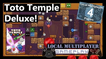 Toto Temple Deluxe! [4K] 4 Player Co Op Local Multiplayer (Series X) - Gameplay