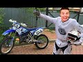 13+ Biker Mr. Joe Started Race Motocross on Motorcycle Yamaha w/ Funny Motorcyclist