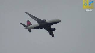 Delta Air Lines A319 FOPP ASMR over Orange County on Approach to SNA