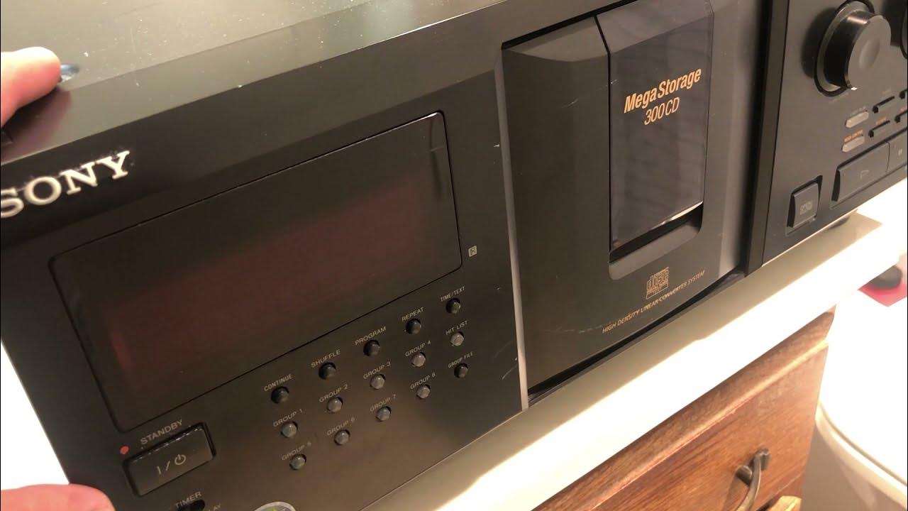 Sony CDPCX355 300 Disc Changer For Parts or Repair YouTube