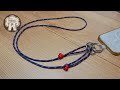 パラコードでシンプルネックストラップ長さ調整式の作り方 HOW TO MAKE A SIMPLE NECK STRAP WITH PARACORD