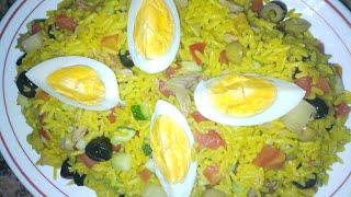 سلاطة روز بالتن# تونسية 👌salade de riz