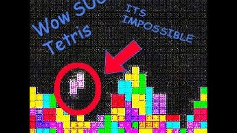 Tetris but if any blocks hit the ground the video ends