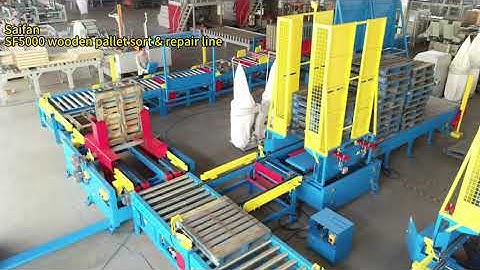 SF5000 China automatic wooden pallet sort & repair line