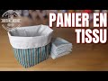 Coudre un panier en tissu pour lingettes dmaquillantes 