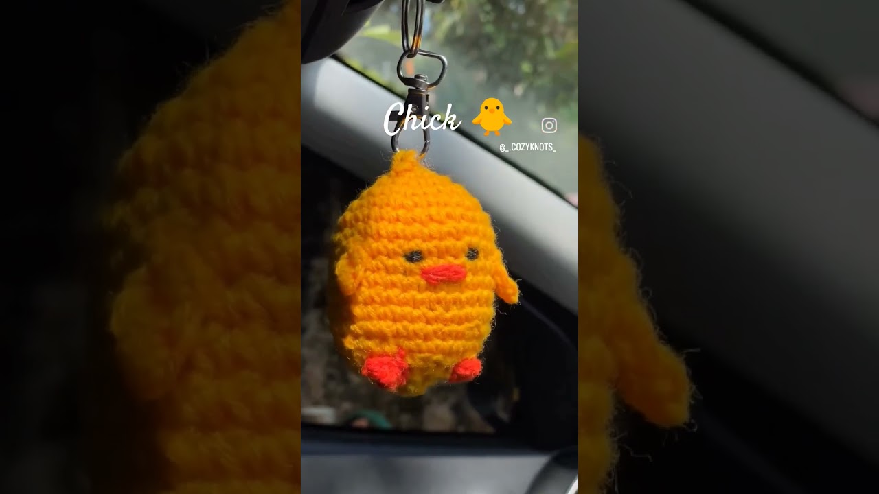 crochet Chick 🐣 Keychain