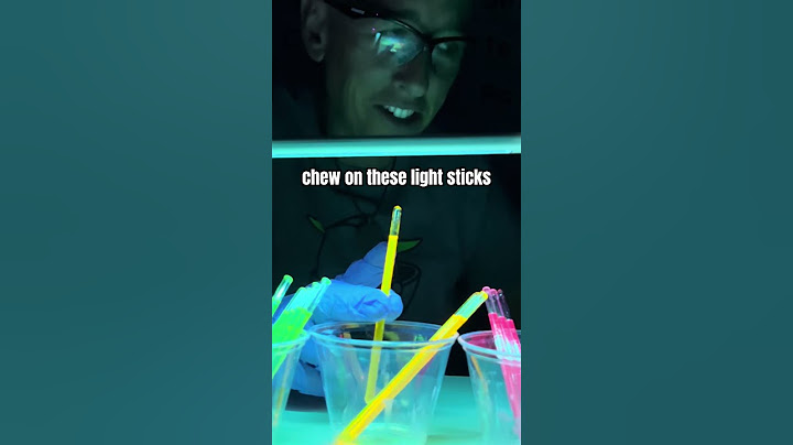 Did you know this was inside a light stick? Glow stick? #chemistry #Halloween Science