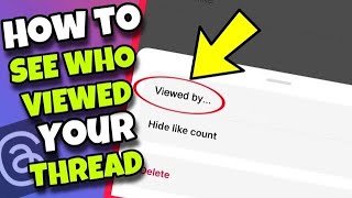 (NEW TRICK) How To See Who Viewed Your Thread on Threads App | Check Your Threads Viewers
