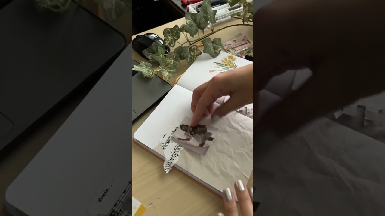 cozy journal with me 🌚 making an april bullet journal weekly spread